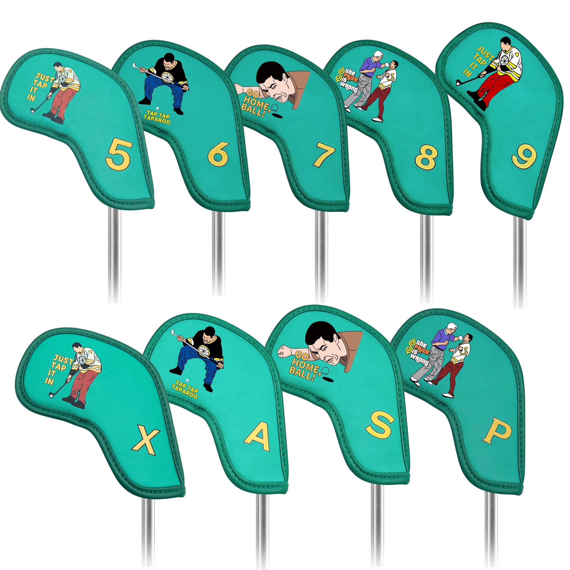 Golf Equipment Deals - 재미있는 만화 디자인의 골프 아이언 커버