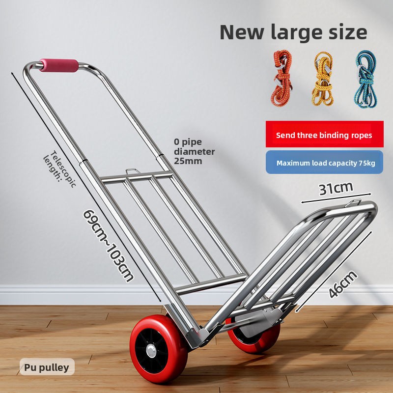 손으로 당기는 카트 접이식 휴대용 수하물 쇼핑 물건 당 - Pull Cart Fold 리뷰 및 가격