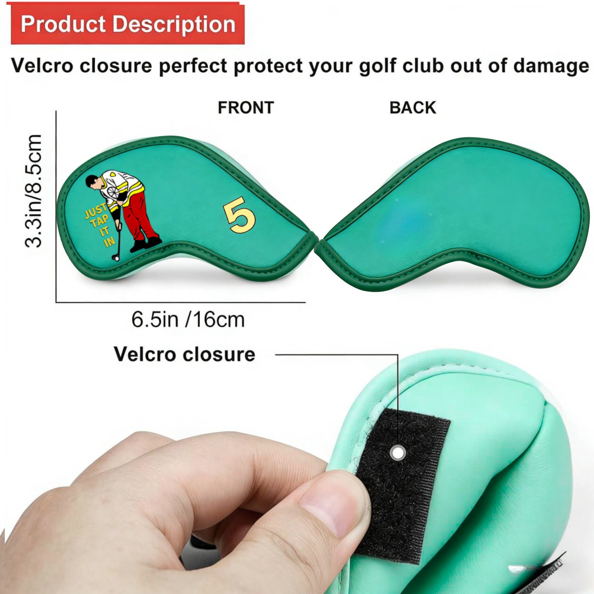 재미있는 만화 디자인의 골프 아이언 커버 9개, 모든  - Golf Equipment Deals 리뷰 및 가격